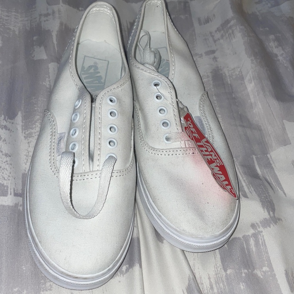 Women’s White Vans